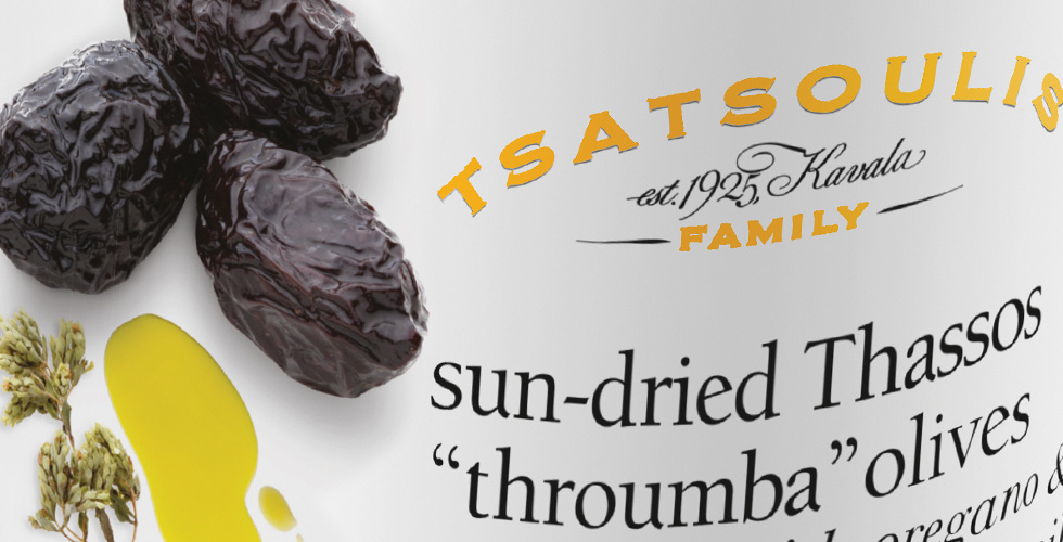 Sun-dried Thassos “throumba” olives